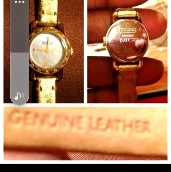 Coach watch has Mother of Pearl face with real dia - Picture 3 of 4